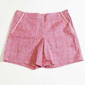Cabi Shorts Size 4 Red Purple White 7" Inseam